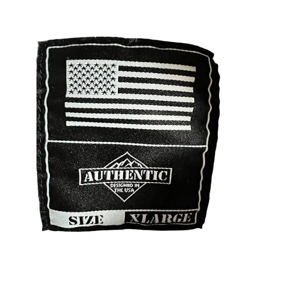 Authentic Wear Distressed American Flag Camouflage Hoodie. Grey. Size XL - Picture 2 of 10